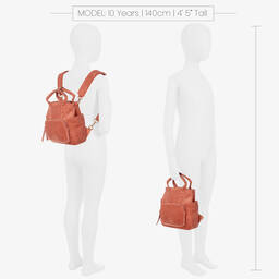 Abel & Lula-Girls Pink Corduroy Backpack (23cm) | Childrensalon Outlet