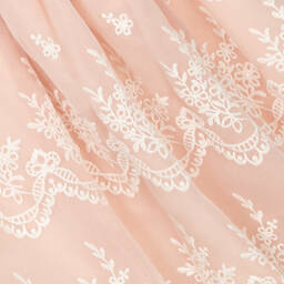 Abel & Lula-Розовое платье из органзы с вышивкой | Childrensalon Outlet