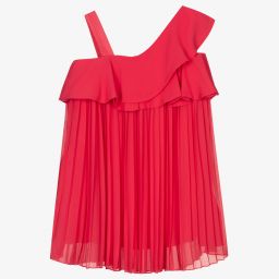 Abel & Lula-Розовое плиссированное платье для девочек | Childrensalon Outlet
