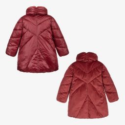 Abel & Lula-Girls Pink Reversible Coat | Childrensalon Outlet