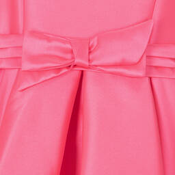 Abel & Lula-Girls Pink Satin Twill Dress | Childrensalon Outlet