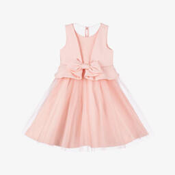 Abel & Lula-Girls Pink Sparkle Tulle Gown | Childrensalon Outlet