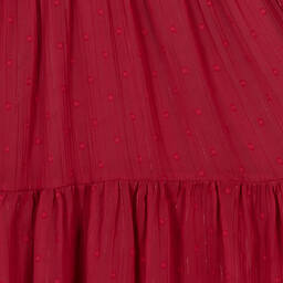 Abel & Lula-Girls Red Chiffon Dress | Childrensalon Outlet