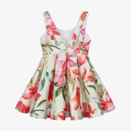Abel & Lula-Girls Satin Twill Floral Delight | Childrensalon Outlet
