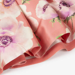 Abel & Lula-Girls Satin Twill Floral Frock | Childrensalon Outlet