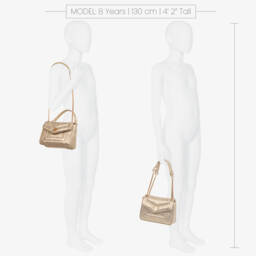 Abel & Lula-Girls Shimmery Gold Quilted Purse | Childrensalon Outlet