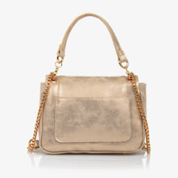 Abel & Lula-Girls Shimmery Gold Quilted Purse | Childrensalon Outlet