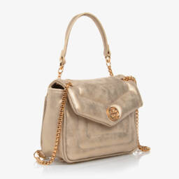 Abel & Lula-Girls Shimmery Gold Quilted Purse | Childrensalon Outlet
