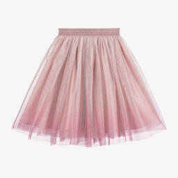Abel & Lula-Розовая блестящая юбка из фатина для девочек | Childrensalon Outlet