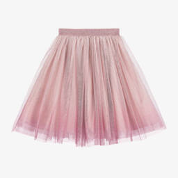 Abel & Lula-Розовая блестящая юбка из фатина для девочек | Childrensalon Outlet