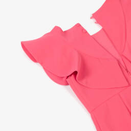 Abel & Lula-Шелковый пурпурный комбинезон с рюшами для девочек | Childrensalon Outlet