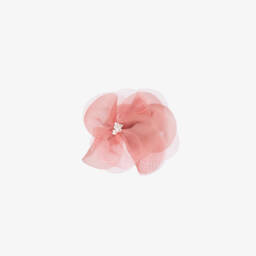 Abel & Lula-Girls' Soft Pink Chiffon Flower Clip | Childrensalon Outlet