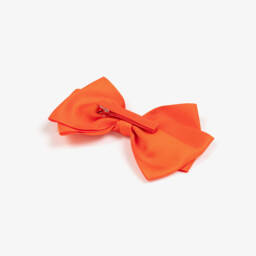 Abel & Lula-Girls' Vibrant Orange Ribbon Clip | Childrensalon Outlet