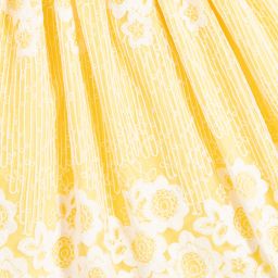 girls yellow lace dress