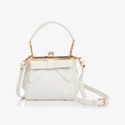 Abel & Lula-حقيبة بناتية عاجية مزينة بعقدة | Childrensalon Outlet