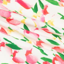 Abel & Lula-Ivory & Pink Tulip Dress  | Childrensalon Outlet