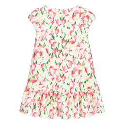 Abel & Lula-Ivory & Pink Tulip Dress  | Childrensalon Outlet