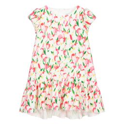 Abel & Lula-Ivory & Pink Tulip Dress  | Childrensalon Outlet
