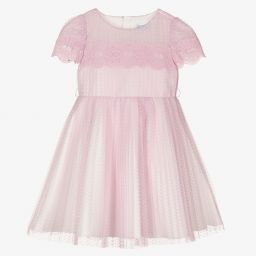 Abel & Lula-Фиолетовое плиссированное платье из тюля | Childrensalon Outlet