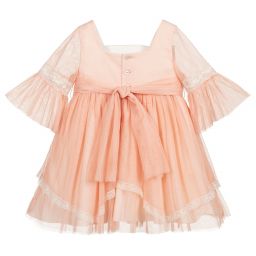 Abel & Lula-Pink Tulle & Lace Dress | Childrensalon Outlet