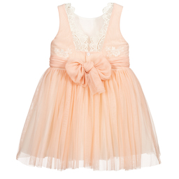 Abel & Lula-Pink Tulle & Lace Dress1 | Childrensalon Outlet