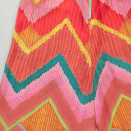 Abel & Lula-Preloved Girls Pink Geometric Print Jumpsuit (8 years) | Childrensalon Outlet