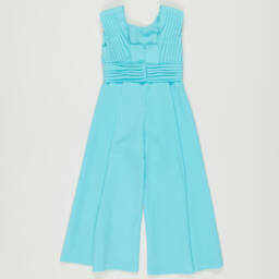 Abel & Lula-Preloved Girls Sky Blue Jumpsuit (7 years) | Childrensalon Outlet