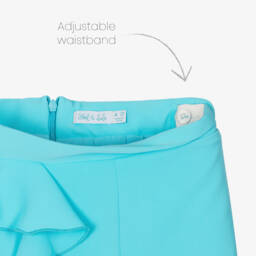 Abel & Lula-Костюм из крепа с оборками бирюзовый для девочек | Childrensalon Outlet