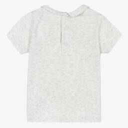 Absorba-Серая футболка из меланжевого хлопка | Childrensalon Outlet