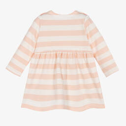 Absorba-Baby Girls Pink Cotton Striped Dress | Childrensalon Outlet
