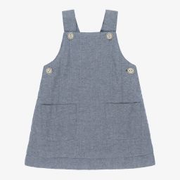 Absorba-Blue Chambray Pinafore Dress | Childrensalon Outlet