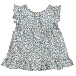 Absorba-Blue Liberty Print Blouse  | Childrensalon Outlet