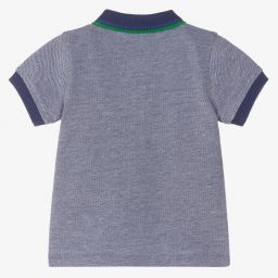 Absorba-Boys Blue Cotton Polo Shirt | Childrensalon Outlet
