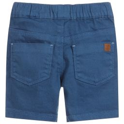 ابسوربا-شورت أطفال ولادي قطن تويل لون أزرق | Childrensalon Outlet