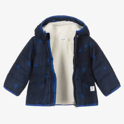 Absorba-Boys Blue Padded Stars Coat | Childrensalon Outlet