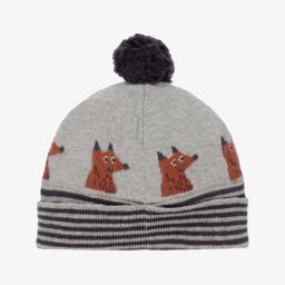 Absorba-Boys Grey Wolf Knitted Hat | Childrensalon Outlet