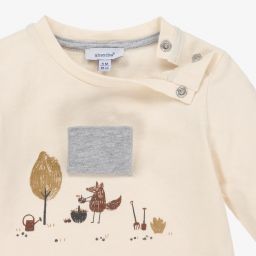 Absorba-Boys Ivory Cotton Top | Childrensalon Outlet