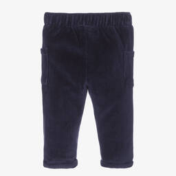 Absorba-بنطلون قطن قطيفة لون كحلي للأطفال | Childrensalon Outlet