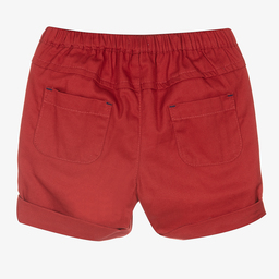 ابسوربا-شورت أطفال ولادي قطن لون أحمر داكن | Childrensalon Outlet