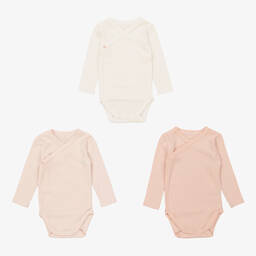 Absorba-Girls Pink Cotton Bodyvests (3 Pack) | Childrensalon Outlet