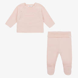 Absorba-Розовый трикотажный топ и штанишки | Childrensalon Outlet