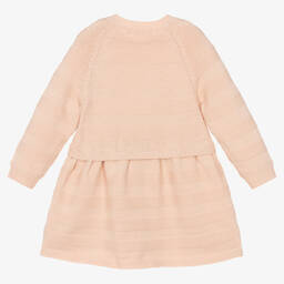 Absorba-Girls Pink Striped Knitted Dress | Childrensalon Outlet