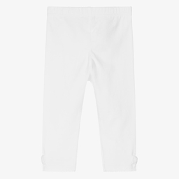 Absorba-ليغنغز أطفال بناتي قطن جيرسي لون أبيض | Childrensalon Outlet