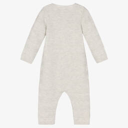 Absorba-Grey Cotton Knit Romper | Childrensalon Outlet