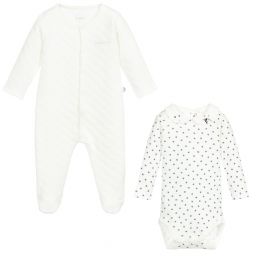 ابسوربا-بيبي غرو وأوفرول بادي قطن لون عاجي للأطفال | Childrensalon Outlet