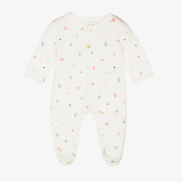 Absorba-Кремовый хлопковый комбинезон с кроликами | Childrensalon Outlet