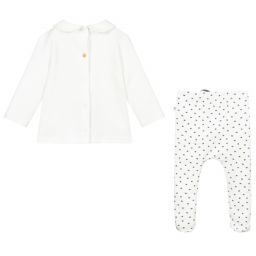 Absorba-بيبي غرو قطن لون عاجي للأطفال - قطعتين | Childrensalon Outlet