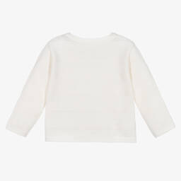 Absorba-Ivory Knitted Stripe Cardigan | Childrensalon Outlet