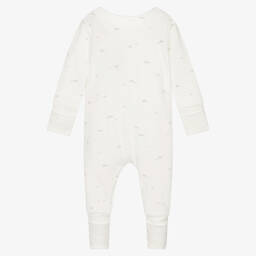 Absorba-Ivory Velour Cloud Babygrow | Childrensalon Outlet