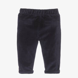 Absorba-بنطلون قطن قطيفة لون كحلي للأطفال | Childrensalon Outlet